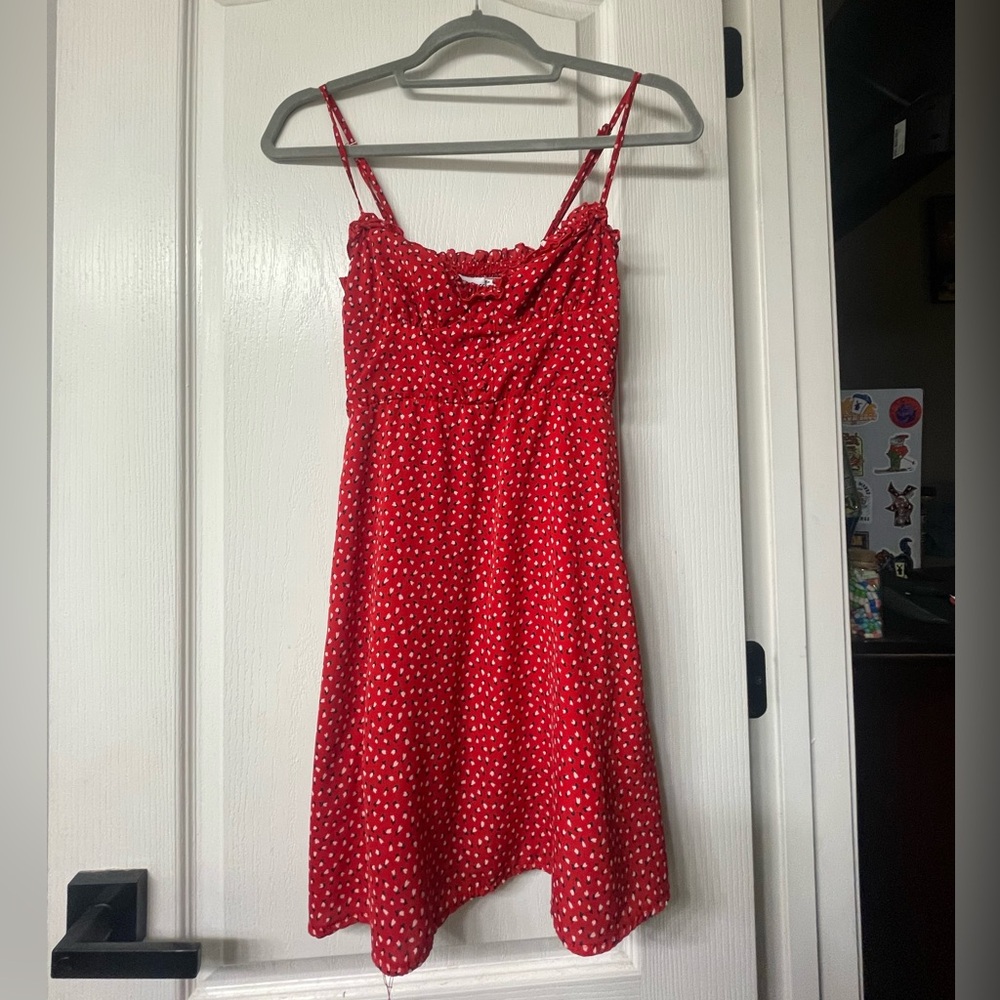 Princess Polly red floral mini dress